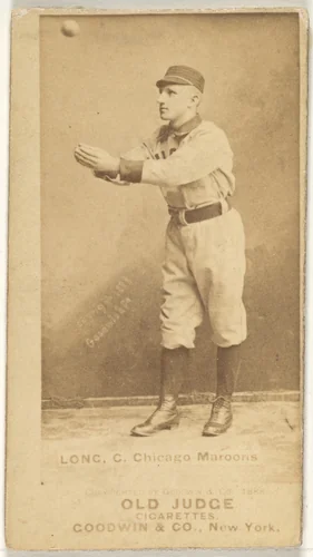 Long, Catcher, Chicago, from the Old Judge series (N172) for Old Judge Cigarettes by Goodwin & Company, photograph, 1888