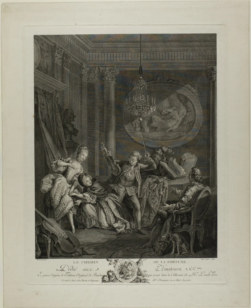 The Road to Fortune by Nicolas-Joseph Voyez, print, 1762-1806