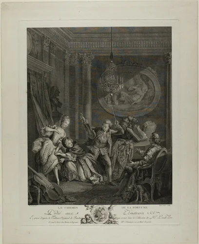 The Road to Fortune by Nicolas-Joseph Voyez, print, 1762-1806