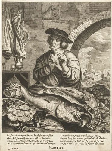 Maart by anonymous, print, 1661-1726