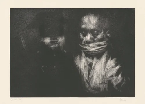 The Prisoner by Jack Levine, print, 1963