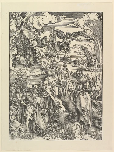 The Babylonian Whore, from The Apocalypse. Facsimile by Albrecht Dürer, print, 1485-1528