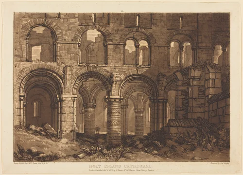 Holy Island Cathedral by Joseph Mallord William Turner, print, 1808