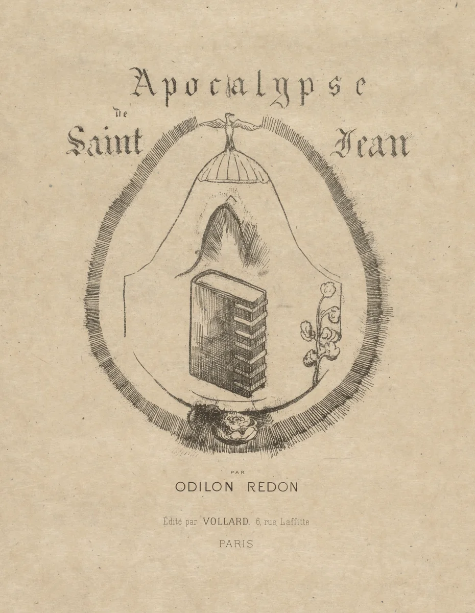 Cover by Odilon Redon, print, 1899