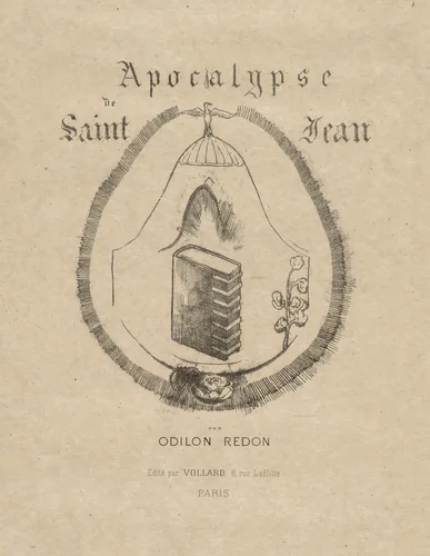 Cover by Odilon Redon, print, 1899