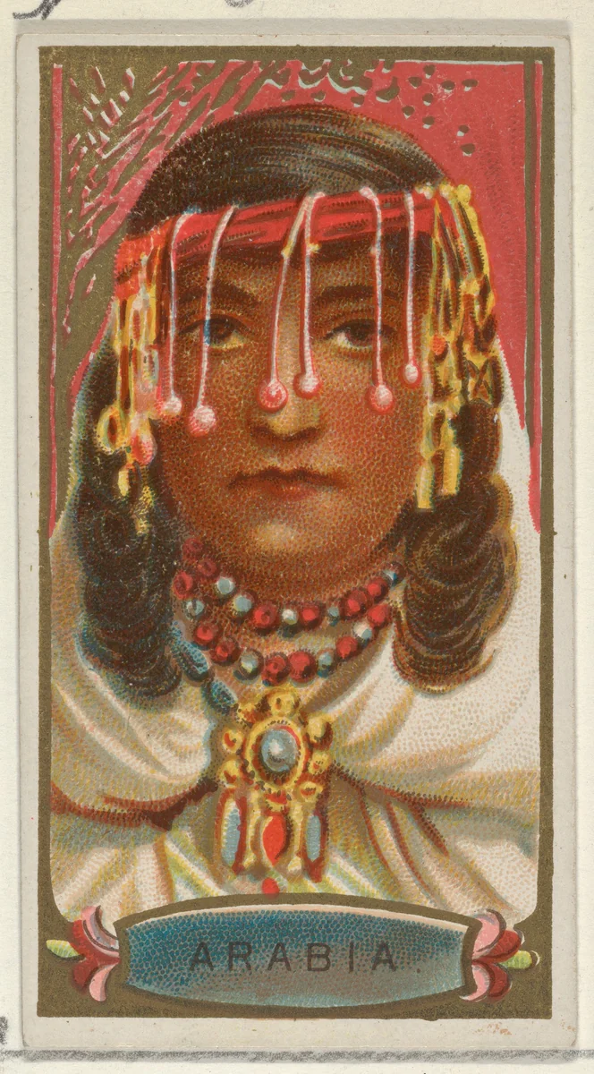 Arabia, from the Types of All Nations series (N24) for Allen & Ginter Cigarettes by Allen & Ginter, print, 1889