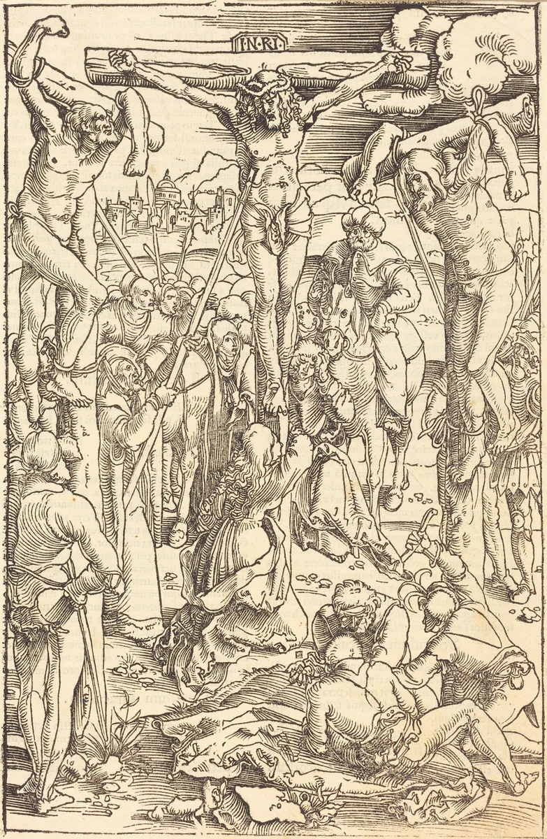 Christ on the Cross by Hans Baldung Grien, print, 1505-1507