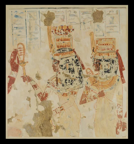 Two Daughters of Menna, Tomb of Menna by Charles K. Wilkinson, artwork, -1400--1352