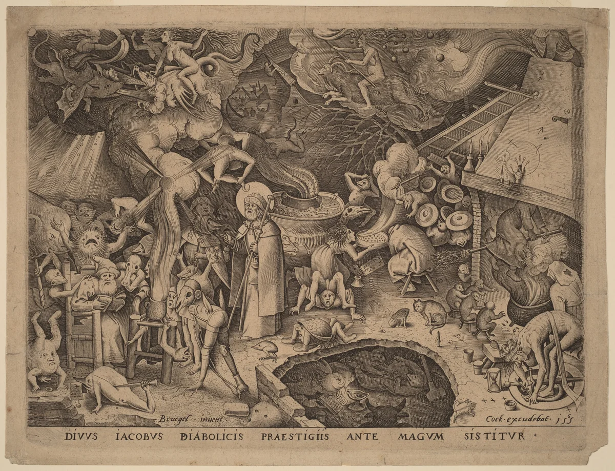 Saint James and the Magician Hermogenes by Pieter van der Heyden
Pieter Bruegel the Elder
Hieronymus Cock, print, 1565