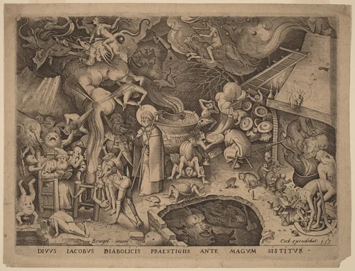 Saint James and the Magician Hermogenes by Pieter van der Heyden
Pieter Bruegel the Elder
Hieronymus Cock, print, 1565
