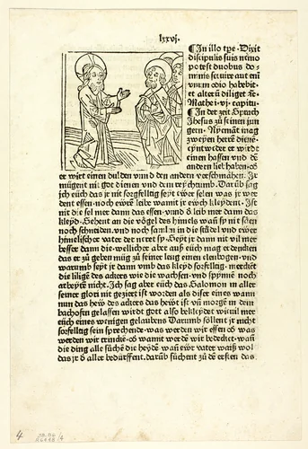 Jesus Preaching to His Disciples from Plenarium, Plate 4 from Woodcuts from Books of the 15th Century by Anton Sorg, print, 1478