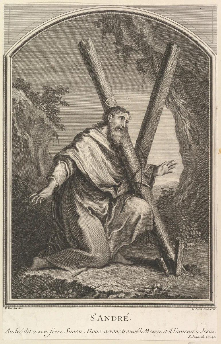 Saint André by Louis Jacob, print, 1726
