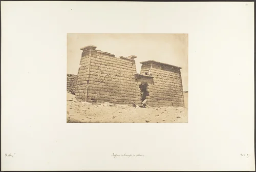 Pylones du Temple de Sébona by Maxime Du Camp, photograph, 1850