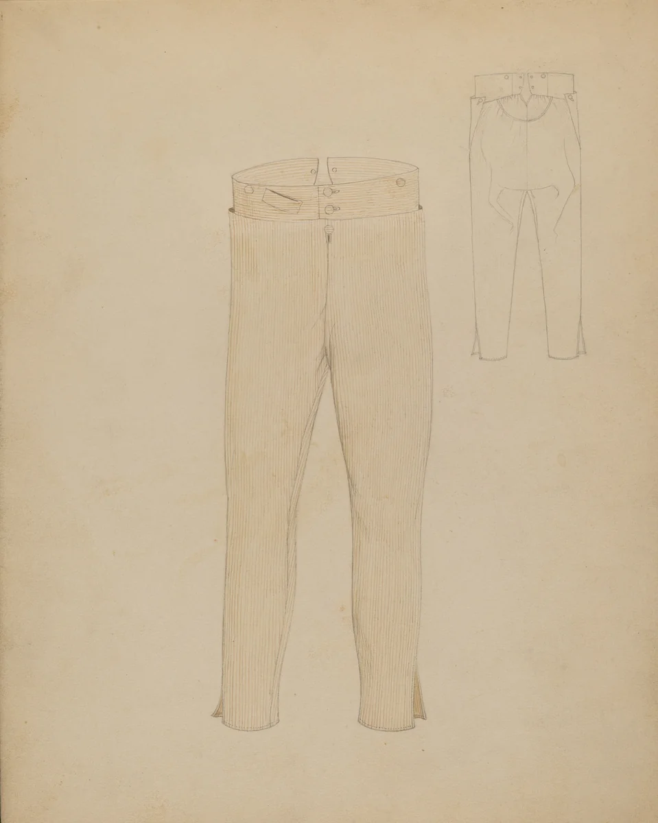 Pantaloons by Henry De Wolfe, index of american design, 1935-1942