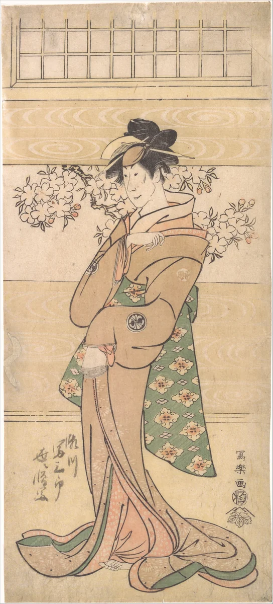 Actor Segawa Tomisaburo II as the Geisha Asaka by Tōshūsai Sharaku, print, 1794-1795