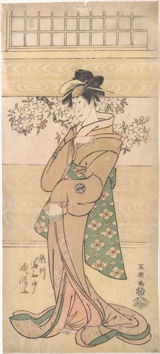 Actor Segawa Tomisaburo II as the Geisha Asaka by Tōshūsai Sharaku, print, 1794-1795