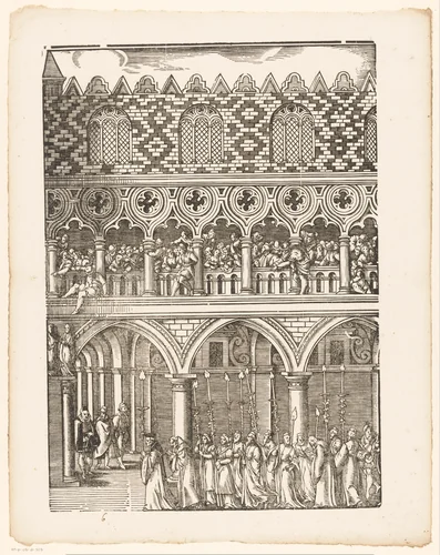 Festa della Sensa (zesde gedeelte) by Jost Amman, print, 1679