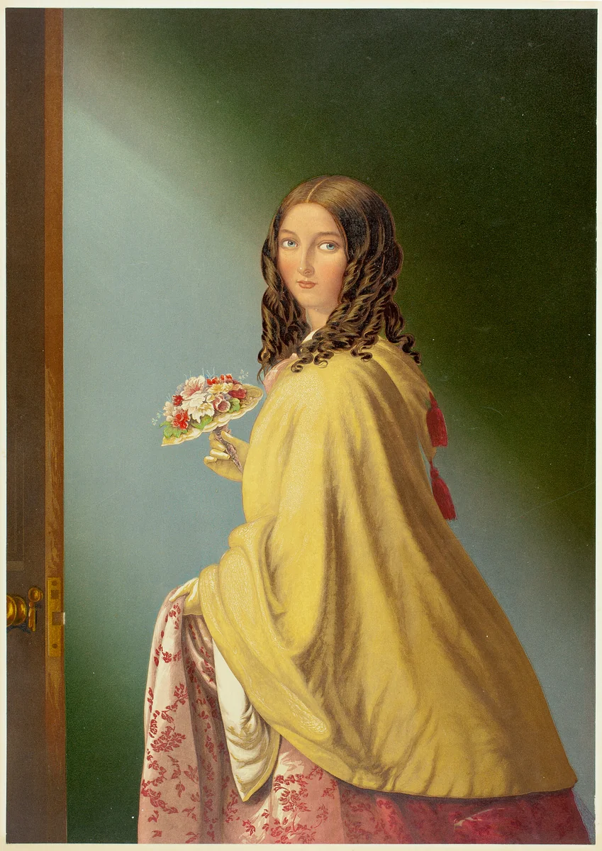 The Bridesmaid by George Baxter, print, 1824-1867
