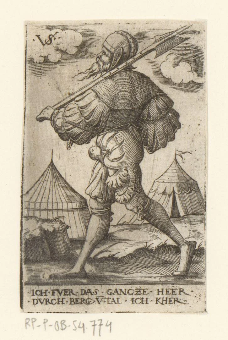 Hellebaardier by Unknown, print, 1524-1562