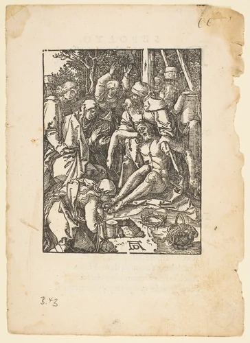 The Lamentation, from "The Small Passion", edition Venice by Albrecht Dürer, print, 1612