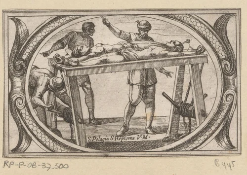 H. Palagia en H. Ripisma by Antonio Tempesta, print, 1565-1630
