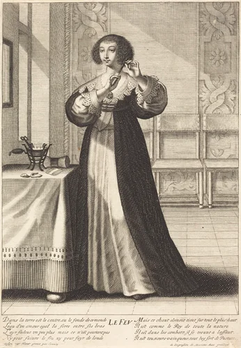 Le Feu (Fire) by Gilles Rousselet; Grégoire Huret, print, 1610-1686