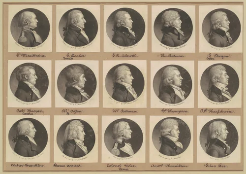 Saint-Mémin Collection of Portraits, Group 12 by Charles B. J. Févret de Saint-Mémin, volume, 1798-1803