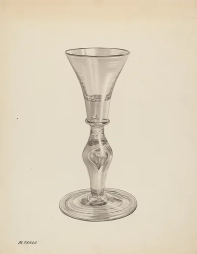 Wine Glass by Michael Fenga, index of american design, 1939