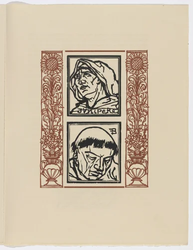 Plate (page 47) from Les Petites Fleurs de St. François (The Little Flowers of St. Francis) by Émile Bernard, illustrated book, 1928