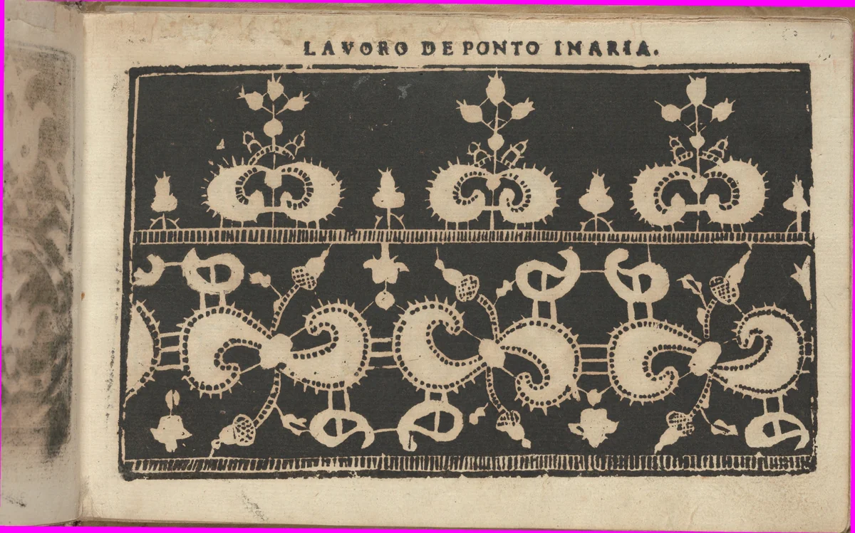 Studio delle virtuose Dame, page 6 (recto) by Isabella Catanea Parasole, book, 1597