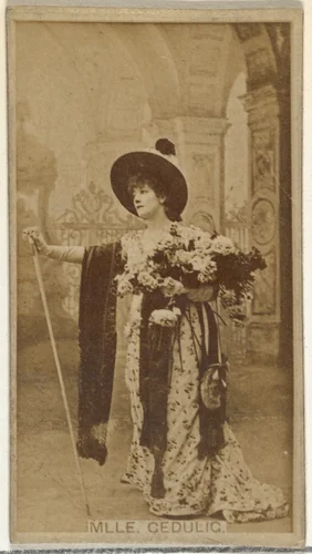 Mlle. Gedulig, from the Actors and Actresses series (N145-8) issued by Duke Sons & Co. to promote Duke Cigarettes by W. Duke, Sons & Co., photograph, 1890-1895