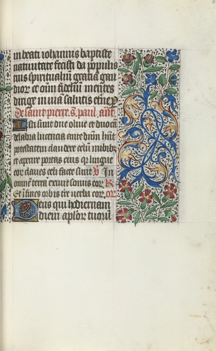 Book of Hours (Use of Rouen): fol. 51r by Master of the Geneva Latini, book, 1465-1475