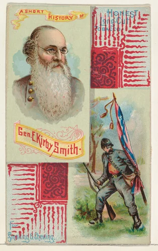 A Short History: General E. Kirby Smith, from the Histories of Generals series (N114) issued by W. Duke, Sons & Co. to promote Honest Long Cut Smoking and Chewing Tobacco by W. Duke, Sons & Co., print, 1888