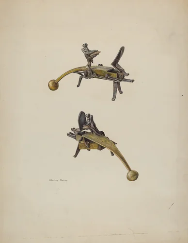 Flint Lock by Stanley Mazur, index of american design, 1941