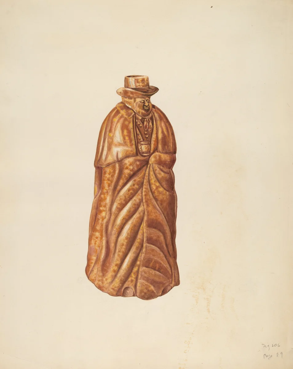 Wine Bottle by Al Curry, index of american design, 1938