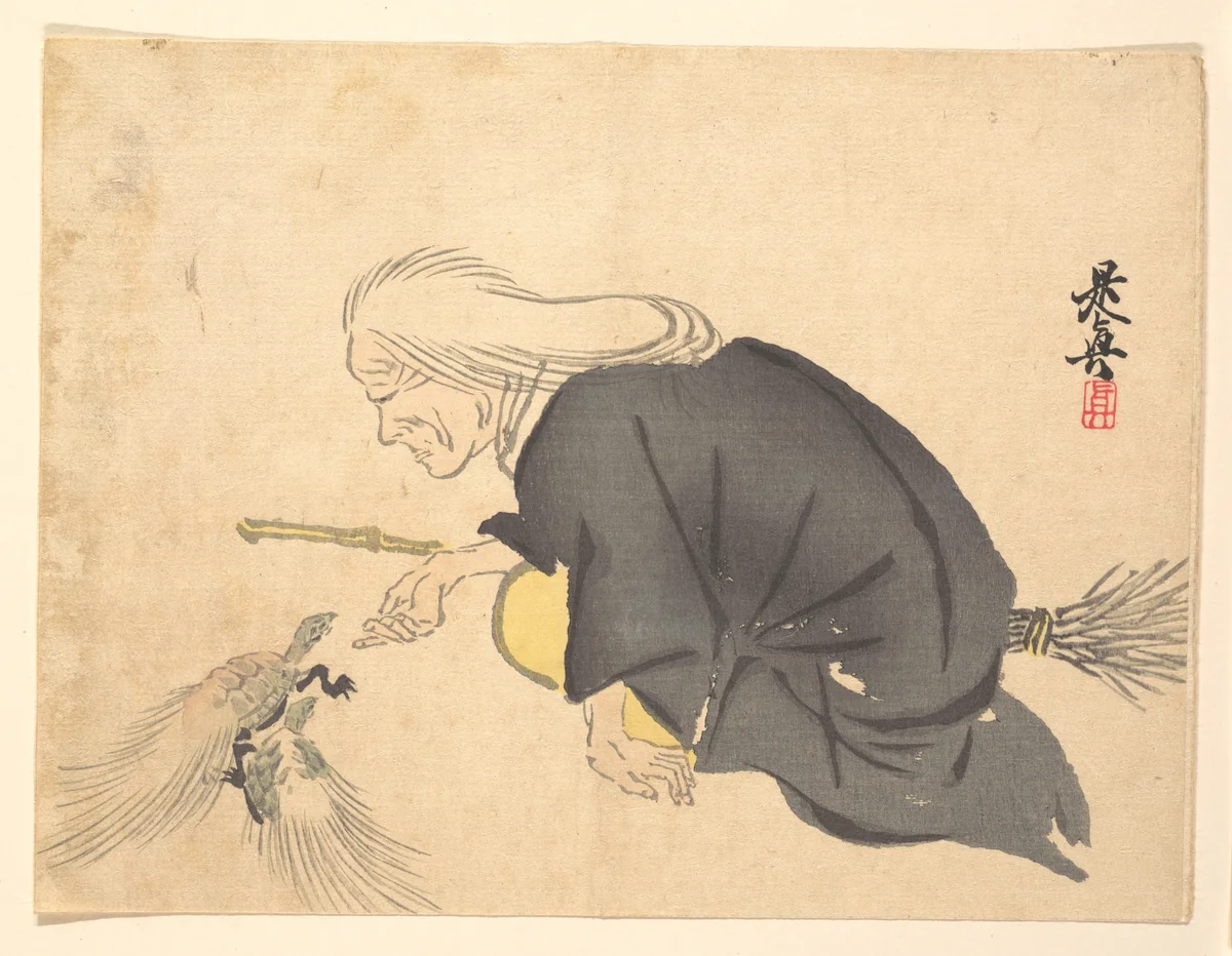 Uba by Shibata Zeshin (柴田是真), print, 1850-1870