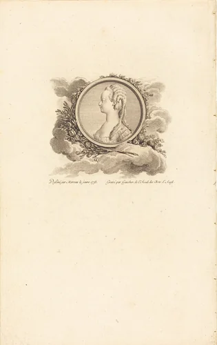 Marie-Antoinette by Charles-Etienne Gaucher
Jean-Michel Moreau the Younger, print, 1775