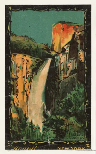 The Bridal Veil, from the Transparencies series (N137) issued by W. Duke, Sons & Co. to promote Honest Long Cut Tobacco by W. Duke, Sons & Co., print, 1884-1890