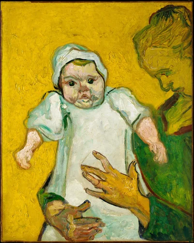 Madame Roulin and Her Baby by Vincent van Gogh, painting, 1888