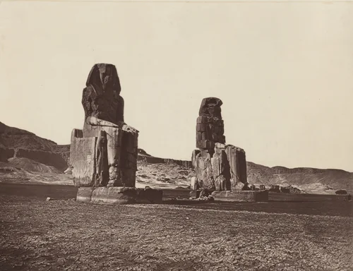 The Colossi of the Plain by William de Wiveleslie Abney, photograph, 1876