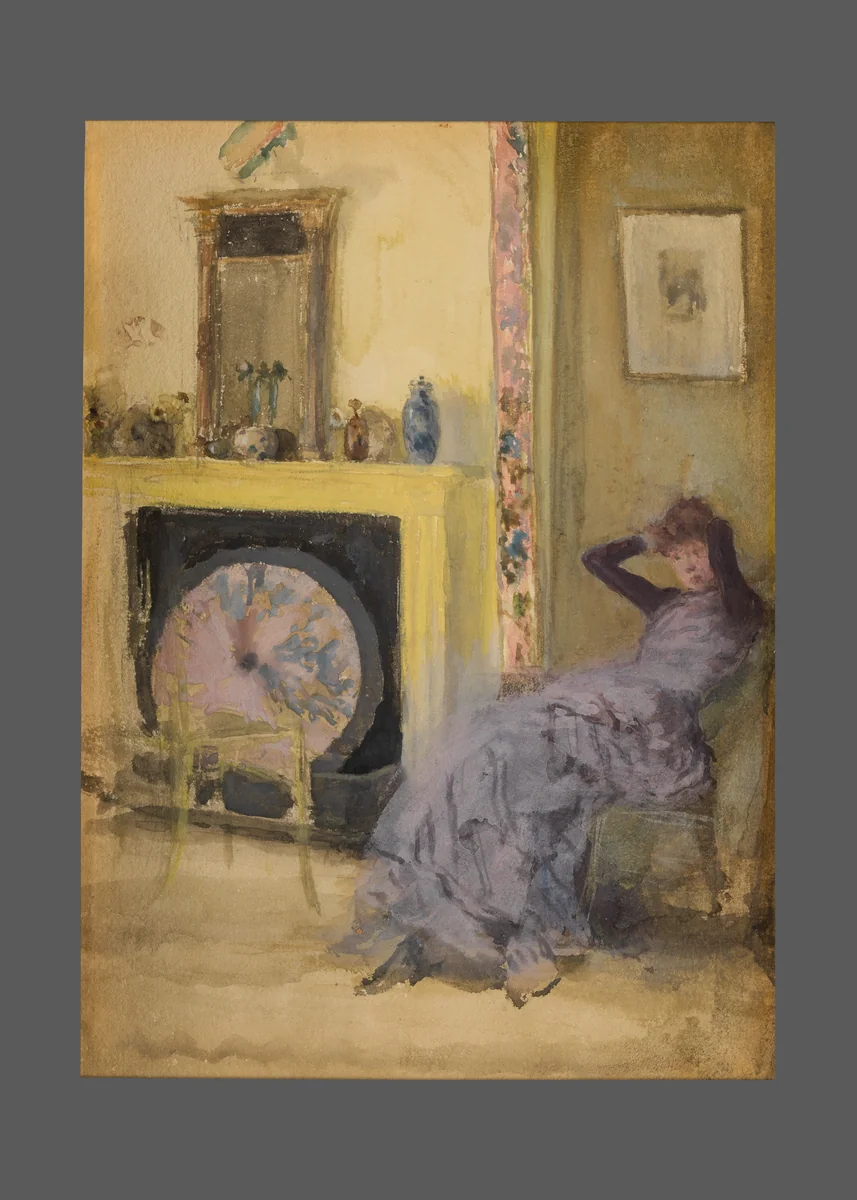 The Yellow Room by James McNeill Whistler, artwork, 1878-1888
