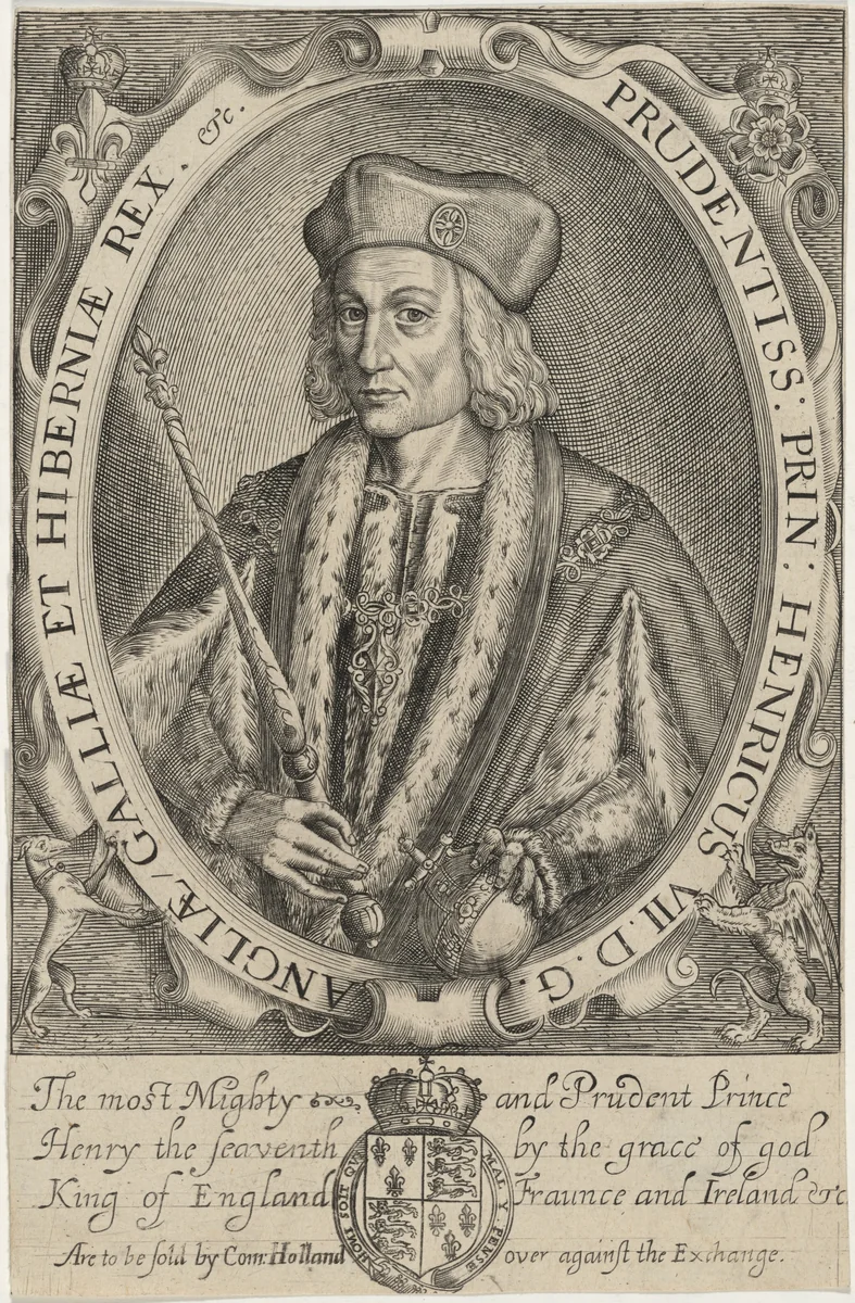 Henry VII of England by Renold Elstrack, print, 1571-1625