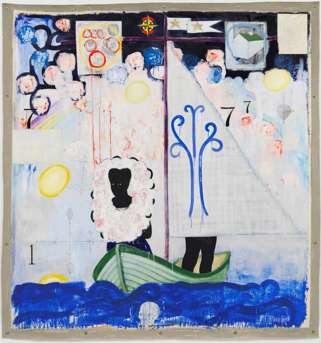 Voyager by Kerry James Marshall, painting, 1992