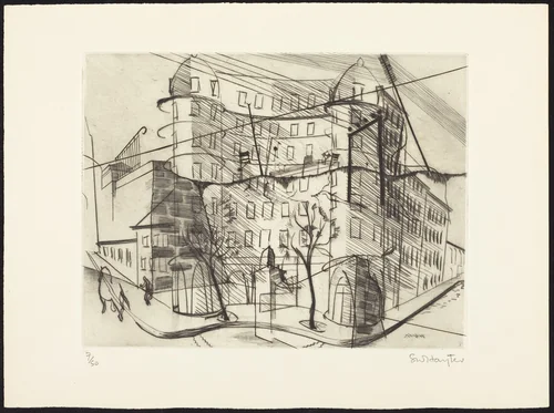 Place Falguière by Stanley William Hayter, portfolio, 1930