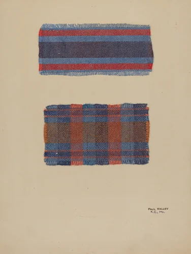 Textile Samples by Paul Kelly, index of american design, 1939