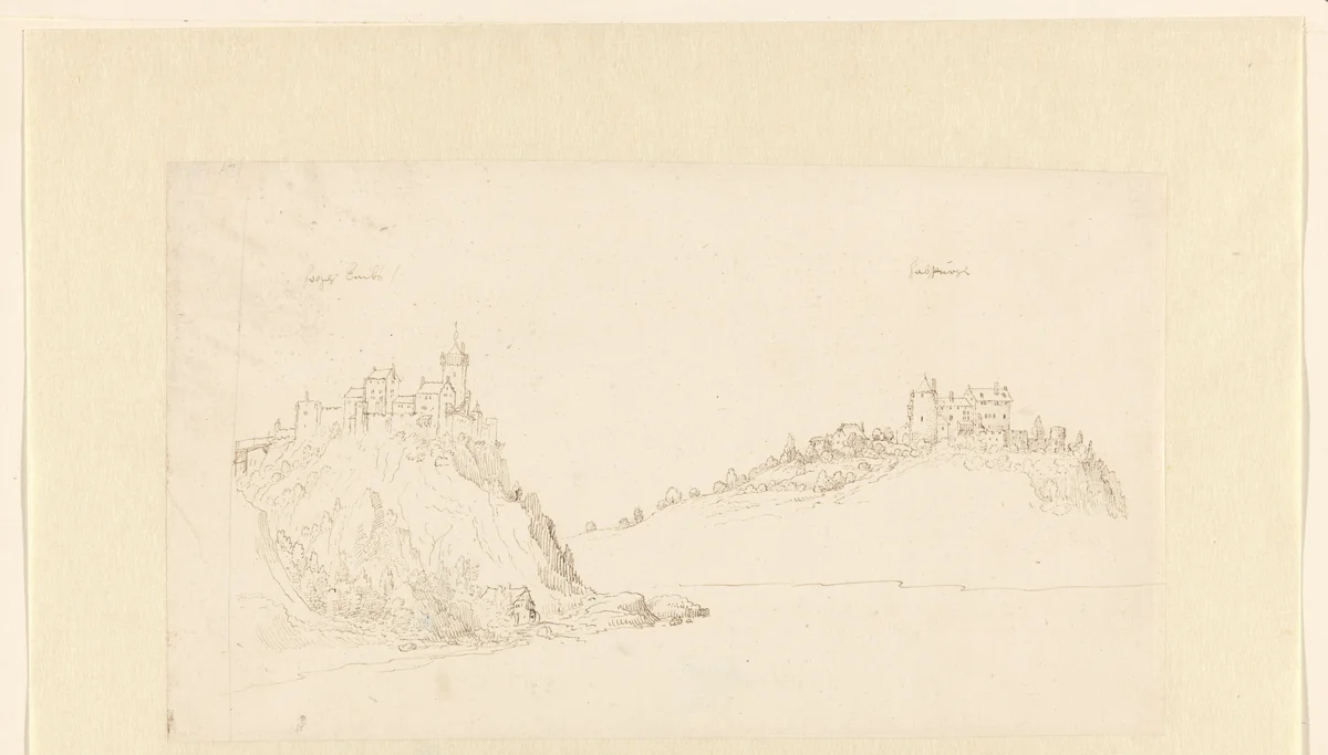 Hohenems en de Habsburg by Gerard van der Horst, drawing, 1610-1628