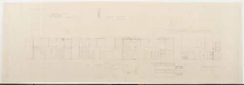 Weissenhof Apartment House, "The Dwelling" Exhibition, Stuttgart, Germany (Upper floor plan) by Ludwig Mies van der Rohe, mies van der rohe archive, 1926