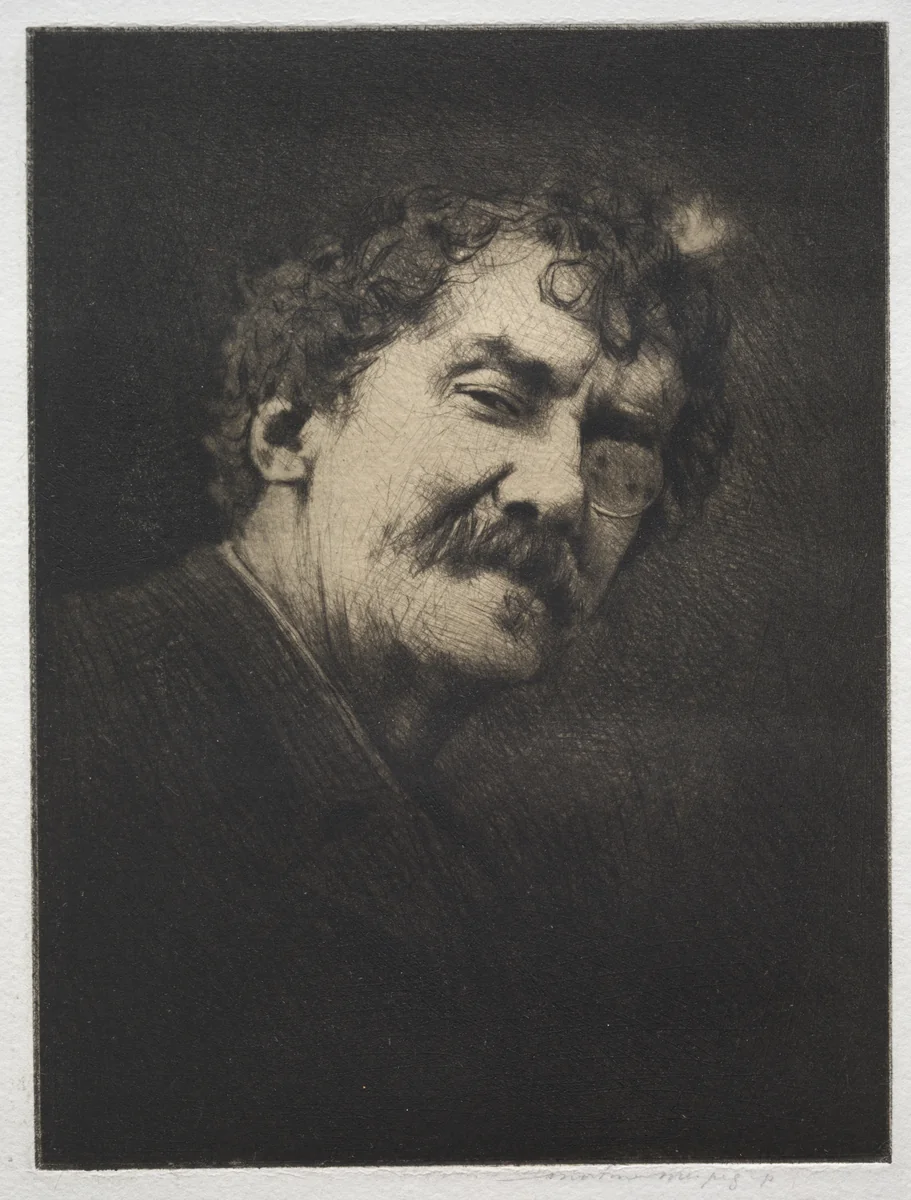 James MacNeill Whistler by Mortimer Menpes, print