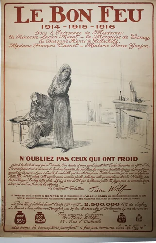 The Good Fire - Remember those who are cold by Jean-Louis Forain, other, 1911-1919