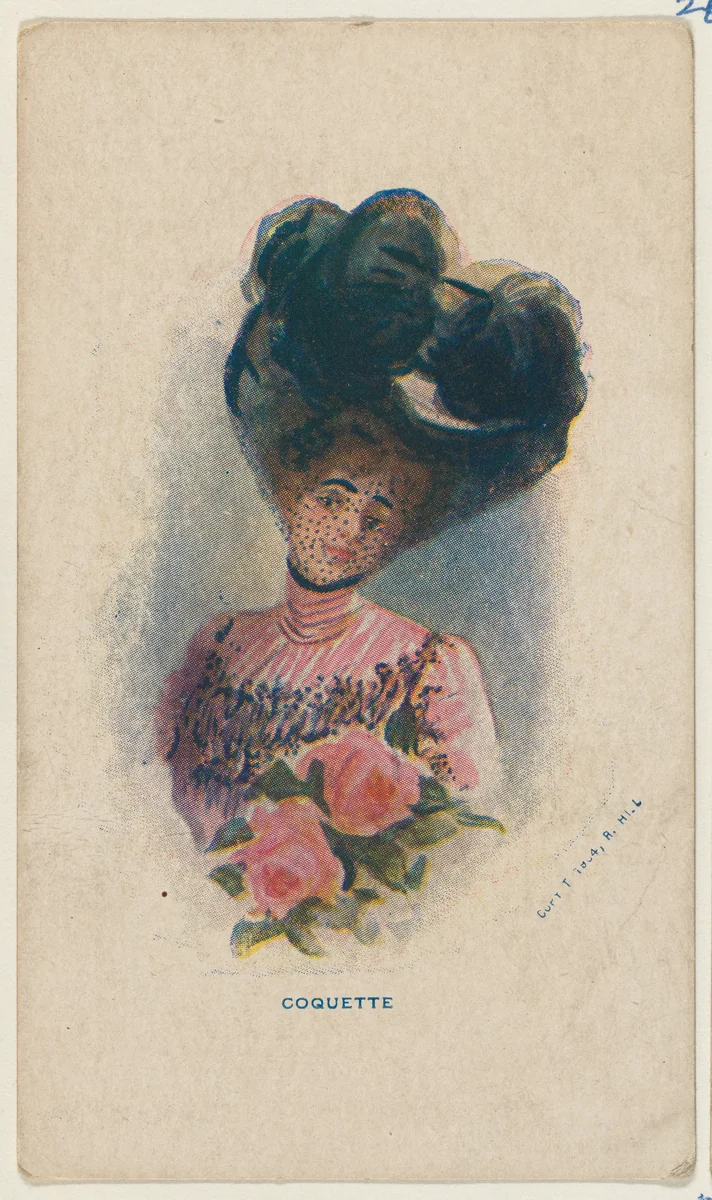 Coquette, from the "Girls and Men in Costume" series (T65), issued with Golden Eagle Cigars by I. Lewis & Co. by I. Lewis & Co., print, 1903